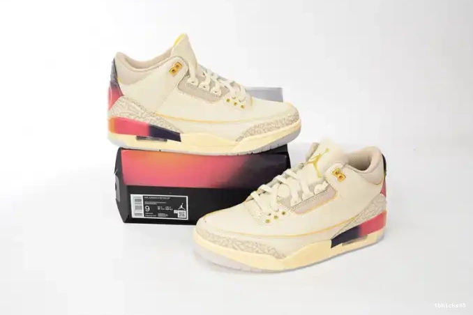 Cheap TBkick x Air Medellin Balvin 3 J Jordan FN0344-901 Sunset 0511